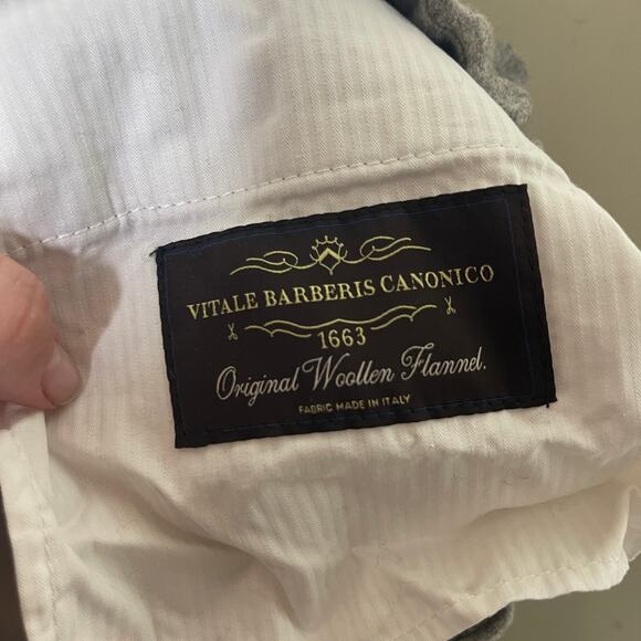 Suitsupply grey wool cropped tapered pants sz 30x27 - Picture 9 of 11